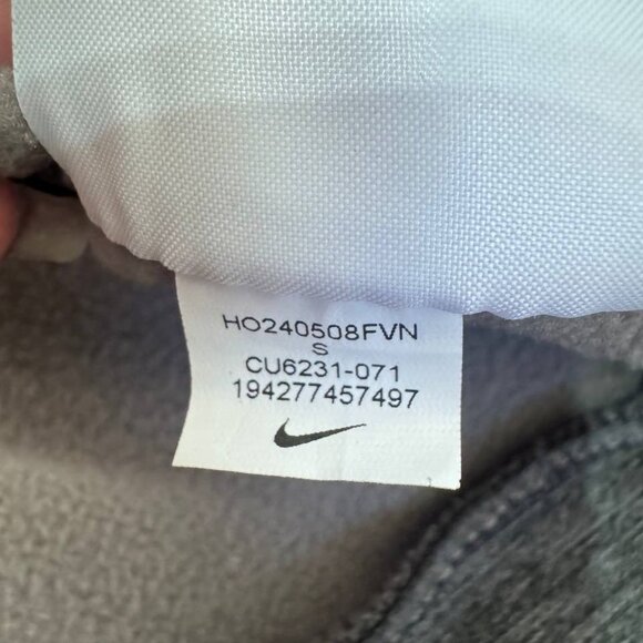 Nike Therma-Fit Full Zip Hoodie CU6231-071 Gray Size S — Made in Vietnam - Picture 6 of 11
